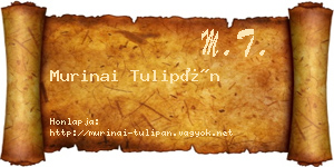 Murinai Tulipán névjegykártya